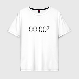 Мужская футболка хлопок Oversize с принтом Zero o clock bts в Белгороде, 100% хлопок | свободный крой, круглый ворот, “спинка” длиннее передней части | 