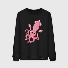 Мужской свитшот хлопок с принтом Pink octopus в Екатеринбурге, 100% хлопок |  | 
