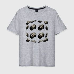 Мужская футболка хлопок Oversize с принтом Фото каждый день в Тюмени, 100% хлопок | свободный крой, круглый ворот, “спинка” длиннее передней части | Тематика изображения на принте: 