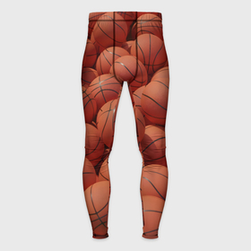 Мужские тайтсы 3D с принтом Узор с баскетбольными мячами ,  |  | Тематика изображения на принте: 