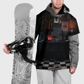 Накидка на куртку 3D с принтом FNAF комната , 100% полиэстер |  | 