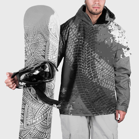 Накидка на куртку 3D с принтом Протектор шин в Екатеринбурге, 100% полиэстер |  | 