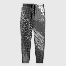 Мужские брюки 3D с принтом Протектор шин в Белгороде, 100% полиэстер | манжеты по низу, эластичный пояс регулируется шнурком, по бокам два кармана без застежек, внутренняя часть кармана из мелкой сетки | 