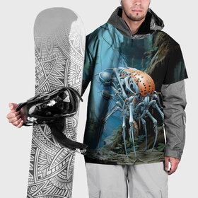 Накидка на куртку 3D с принтом Кибернетическое насекомое в Белгороде, 100% полиэстер |  | Тематика изображения на принте: 