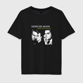 Мужская футболка хлопок Oversize с принтом Depeche Mode   Shake The Disease Faces в Санкт-Петербурге, 100% хлопок | свободный крой, круглый ворот, “спинка” длиннее передней части | 
