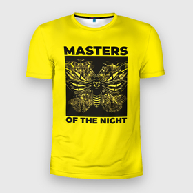 Мужская футболка 3D Slim с принтом Masters of the night , 100% полиэстер с улучшенными характеристиками | приталенный силуэт, круглая горловина, широкие плечи, сужается к линии бедра | 