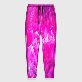 Мужские брюки 3D с принтом Pink  texture , 100% полиэстер | манжеты по низу, эластичный пояс регулируется шнурком, по бокам два кармана без застежек, внутренняя часть кармана из мелкой сетки | 