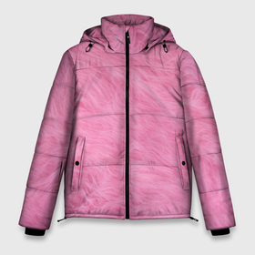 Мужская зимняя куртка 3D с принтом Розовая шерсть в Новосибирске, верх — 100% полиэстер; подкладка — 100% полиэстер; утеплитель — 100% полиэстер | длина ниже бедра, свободный силуэт Оверсайз. Есть воротник-стойка, отстегивающийся капюшон и ветрозащитная планка. 

Боковые карманы с листочкой на кнопках и внутренний карман на молнии. | 