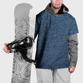 Накидка на куртку 3D с принтом Текстура джинсы в Тюмени, 100% полиэстер |  | Тематика изображения на принте: 