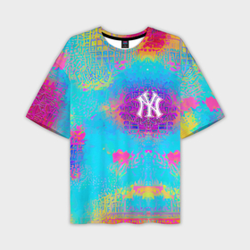 Мужская футболка oversize 3D с принтом New York Yankees   baseball team   logo в Санкт-Петербурге,  |  | 