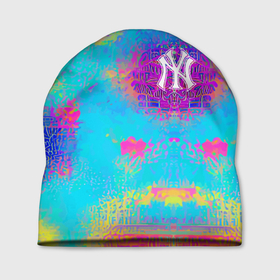 Шапка 3D с принтом New York Yankees   baseball team   logo в Кировске, 100% полиэстер | универсальный размер, печать по всей поверхности изделия | 