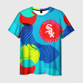 Мужская футболка 3D с принтом Chicago White Sox   baseball team , 100% полиэфир | прямой крой, круглый вырез горловины, длина до линии бедер | 