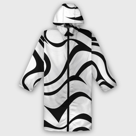 Мужской дождевик 3D с принтом Анималистическая абстракция зебры в Новосибирске,  |  | 