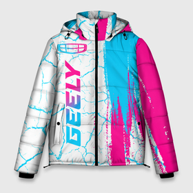 Мужская зимняя куртка 3D с принтом Geely neon gradient style: по вертикали , верх — 100% полиэстер; подкладка — 100% полиэстер; утеплитель — 100% полиэстер | длина ниже бедра, свободный силуэт Оверсайз. Есть воротник-стойка, отстегивающийся капюшон и ветрозащитная планка. 

Боковые карманы с листочкой на кнопках и внутренний карман на молнии. | Тематика изображения на принте: 