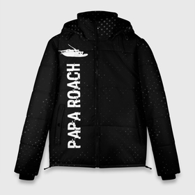 Мужская зимняя куртка 3D с принтом Papa Roach glitch на темном фоне: по вертикали , верх — 100% полиэстер; подкладка — 100% полиэстер; утеплитель — 100% полиэстер | длина ниже бедра, свободный силуэт Оверсайз. Есть воротник-стойка, отстегивающийся капюшон и ветрозащитная планка. 

Боковые карманы с листочкой на кнопках и внутренний карман на молнии. | 