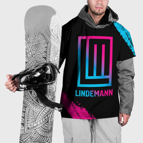 Накидка на куртку 3D с принтом Lindemann   neon gradient в Кировске, 100% полиэстер |  | Тематика изображения на принте: 