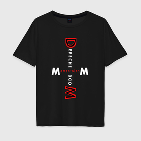 Мужская футболка хлопок Oversize с принтом Depeche Mode   Memento Mori MM в Курске, 100% хлопок | свободный крой, круглый ворот, “спинка” длиннее передней части | 