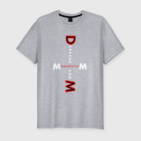 Мужская футболка хлопок Slim с принтом Depeche Mode   Memento Mori MM в Новосибирске, 92% хлопок, 8% лайкра | приталенный силуэт, круглый вырез ворота, длина до линии бедра, короткий рукав | Тематика изображения на принте: 