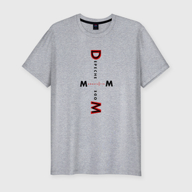 Мужская футболка хлопок Slim с принтом Depeche Mode   Memento Mori Logo , 92% хлопок, 8% лайкра | приталенный силуэт, круглый вырез ворота, длина до линии бедра, короткий рукав | 