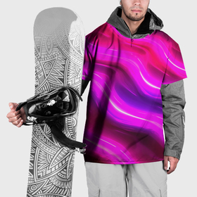 Накидка на куртку 3D с принтом Розовая объемная  абстракция в Тюмени, 100% полиэстер |  | 