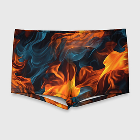 Мужские купальные плавки 3D с принтом Пламя   огня в Петрозаводске, Полиэстер 85%, Спандекс 15% |  | Тематика изображения на принте: 
