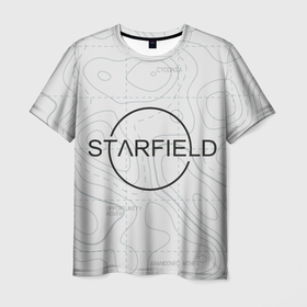 Мужская футболка 3D с принтом Starfield марс в Санкт-Петербурге, 100% полиэфир | прямой крой, круглый вырез горловины, длина до линии бедер | Тематика изображения на принте: 