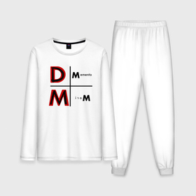 Мужская пижама с лонгсливом хлопок с принтом Depeche Mode   Memento Mori Logo в Курске,  |  | 