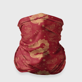 Бандана-труба 3D с принтом The chinese dragon pattern в Курске, 100% полиэстер, ткань с особыми свойствами — Activecool | плотность 150‒180 г/м2; хорошо тянется, но сохраняет форму | 