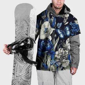 Накидка на куртку 3D с принтом Ночной волшебный сад в Курске, 100% полиэстер |  | 
