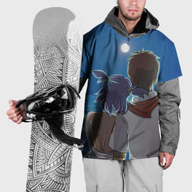 Накидка на куртку 3D с принтом Бесконечное лето Лена Семён в Новосибирске, 100% полиэстер |  | 