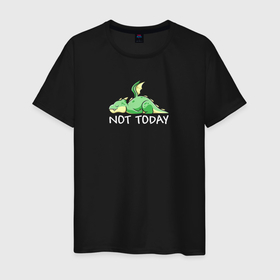 Светящаяся мужская футболка с принтом Dragon not today ,  |  | Тематика изображения на принте: 
