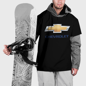 Накидка на куртку 3D с принтом Chevrolet sport auto , 100% полиэстер |  | Тематика изображения на принте: 