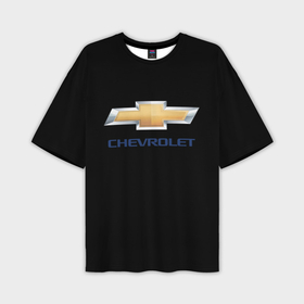 Мужская футболка oversize 3D с принтом Chevrolet sport auto ,  |  | Тематика изображения на принте: 