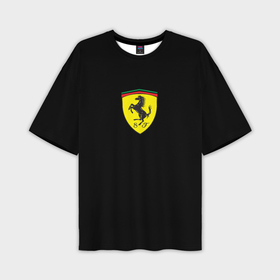 Мужская футболка oversize 3D с принтом Ferrari sport auto ,  |  | 