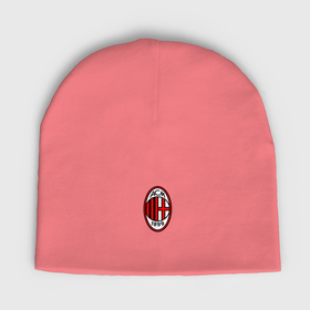 Мужская шапка демисезонная с принтом Футбольный клуб Milan в Белгороде,  |  | Тематика изображения на принте: 
