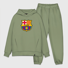 Мужской костюм oversize хлопок с принтом Barcelona fc sport в Петрозаводске,  |  | Тематика изображения на принте: 