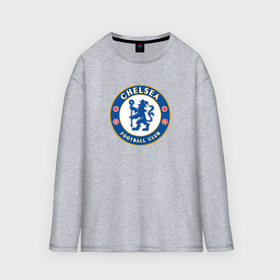 Мужской лонгслив oversize хлопок с принтом Chelsea fc sport в Белгороде,  |  | 