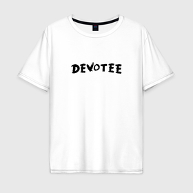 Мужская футболка хлопок Oversize с принтом Depeche Mode   Devotee в Курске, 100% хлопок | свободный крой, круглый ворот, “спинка” длиннее передней части | 