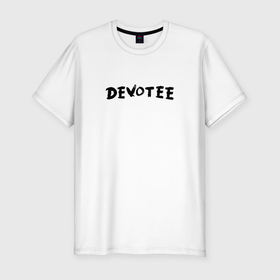 Мужская футболка хлопок Slim с принтом Depeche Mode   Devotee в Тюмени, 92% хлопок, 8% лайкра | приталенный силуэт, круглый вырез ворота, длина до линии бедра, короткий рукав | 