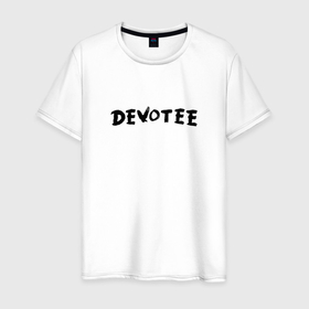Мужская футболка хлопок с принтом Depeche Mode   Devotee в Петрозаводске, 100% хлопок | прямой крой, круглый вырез горловины, длина до линии бедер, слегка спущенное плечо. | 