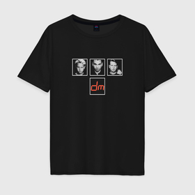 Мужская футболка хлопок Oversize с принтом Depeche Mode   The Singles tour в Санкт-Петербурге, 100% хлопок | свободный крой, круглый ворот, “спинка” длиннее передней части | 