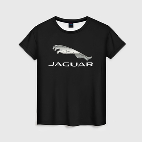 Женская футболка 3D с принтом Jaguar sport brend , 100% полиэфир ( синтетическое хлопкоподобное полотно) | прямой крой, круглый вырез горловины, длина до линии бедер | 