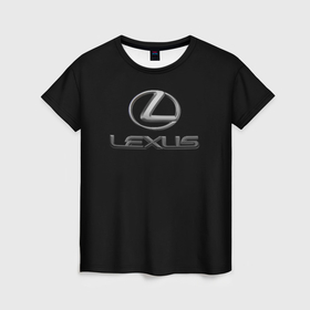 Женская футболка 3D с принтом Lexus brend sport , 100% полиэфир ( синтетическое хлопкоподобное полотно) | прямой крой, круглый вырез горловины, длина до линии бедер | 