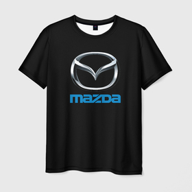 Мужская футболка 3D с принтом Mazda sportcar в Курске, 100% полиэфир | прямой крой, круглый вырез горловины, длина до линии бедер | 