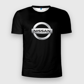 Мужская футболка 3D Slim с принтом Nissan sport auto в Тюмени, 100% полиэстер с улучшенными характеристиками | приталенный силуэт, круглая горловина, широкие плечи, сужается к линии бедра | Тематика изображения на принте: 