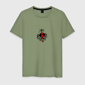 Мужская футболка хлопок с принтом Spider gang в Кировске, 100% хлопок | прямой крой, круглый вырез горловины, длина до линии бедер, слегка спущенное плечо. | 