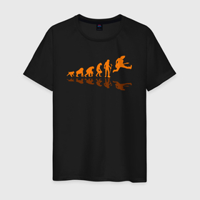 Мужская футболка хлопок с принтом Рок эволюция в Санкт-Петербурге, 100% хлопок | прямой крой, круглый вырез горловины, длина до линии бедер, слегка спущенное плечо. | Тематика изображения на принте: 