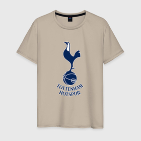 Мужская футболка хлопок с принтом Tottenham Hotspur fc sport в Петрозаводске, 100% хлопок | прямой крой, круглый вырез горловины, длина до линии бедер, слегка спущенное плечо. | Тематика изображения на принте: 