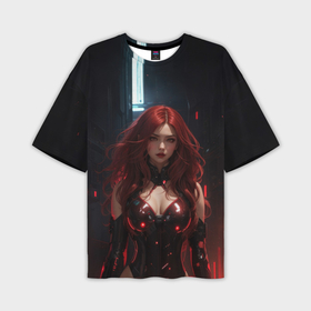 Мужская футболка oversize 3D с принтом Рыжая ведьма в Санкт-Петербурге,  |  | 