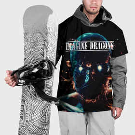 Накидка на куртку 3D с принтом Imagine Dragons рок группа , 100% полиэстер |  | 